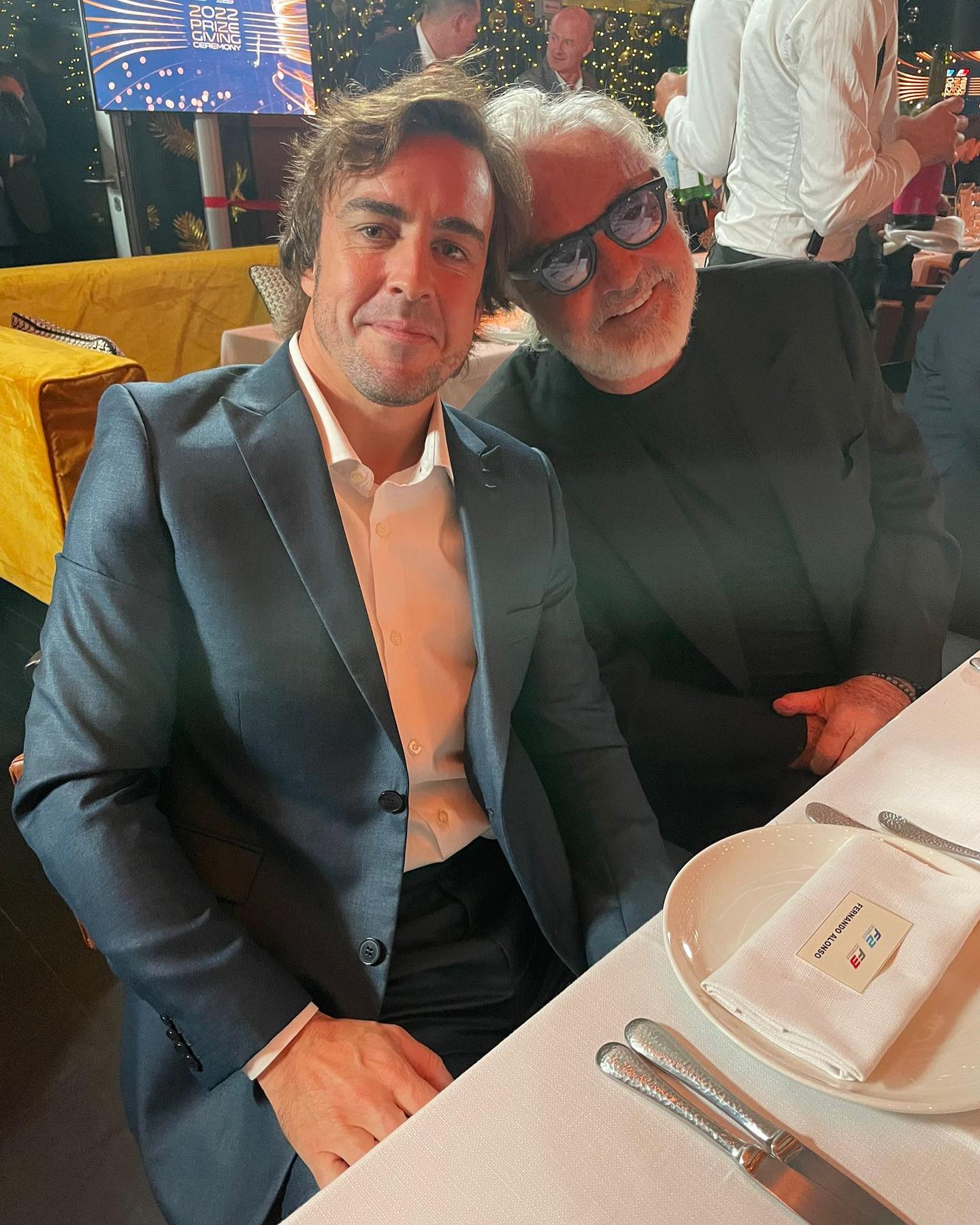 Flavio Briatore With  at the  and  ceremony at...