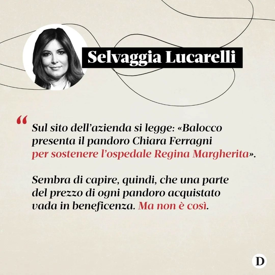 Selvaggia Lucarelli A novembre  e l’azienda dolciaria  (153 milioni di fatturato nel 2020) escono su...