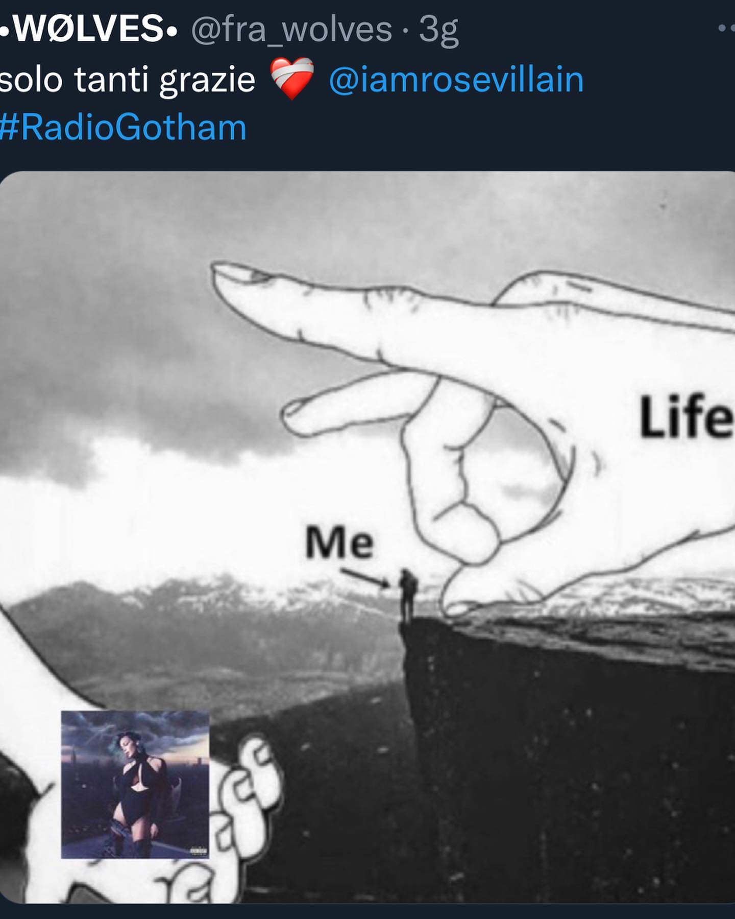 Rose Villan Radio Gotham è fuori da una settimana e coi vostri messaggi mi avete già fatto p...