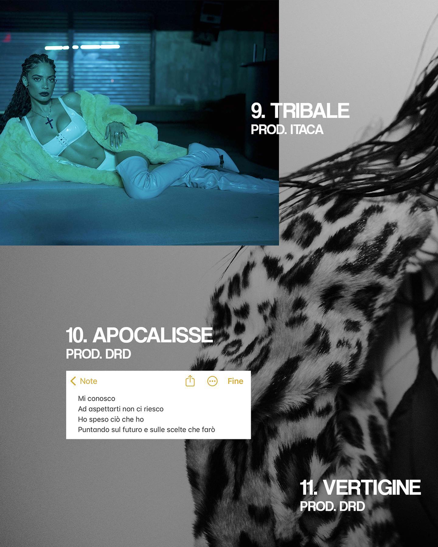 Elodie La tracklist del nuovo album, fuori il 10 febbraio. Scorri per scoprirla. 
Purpl...