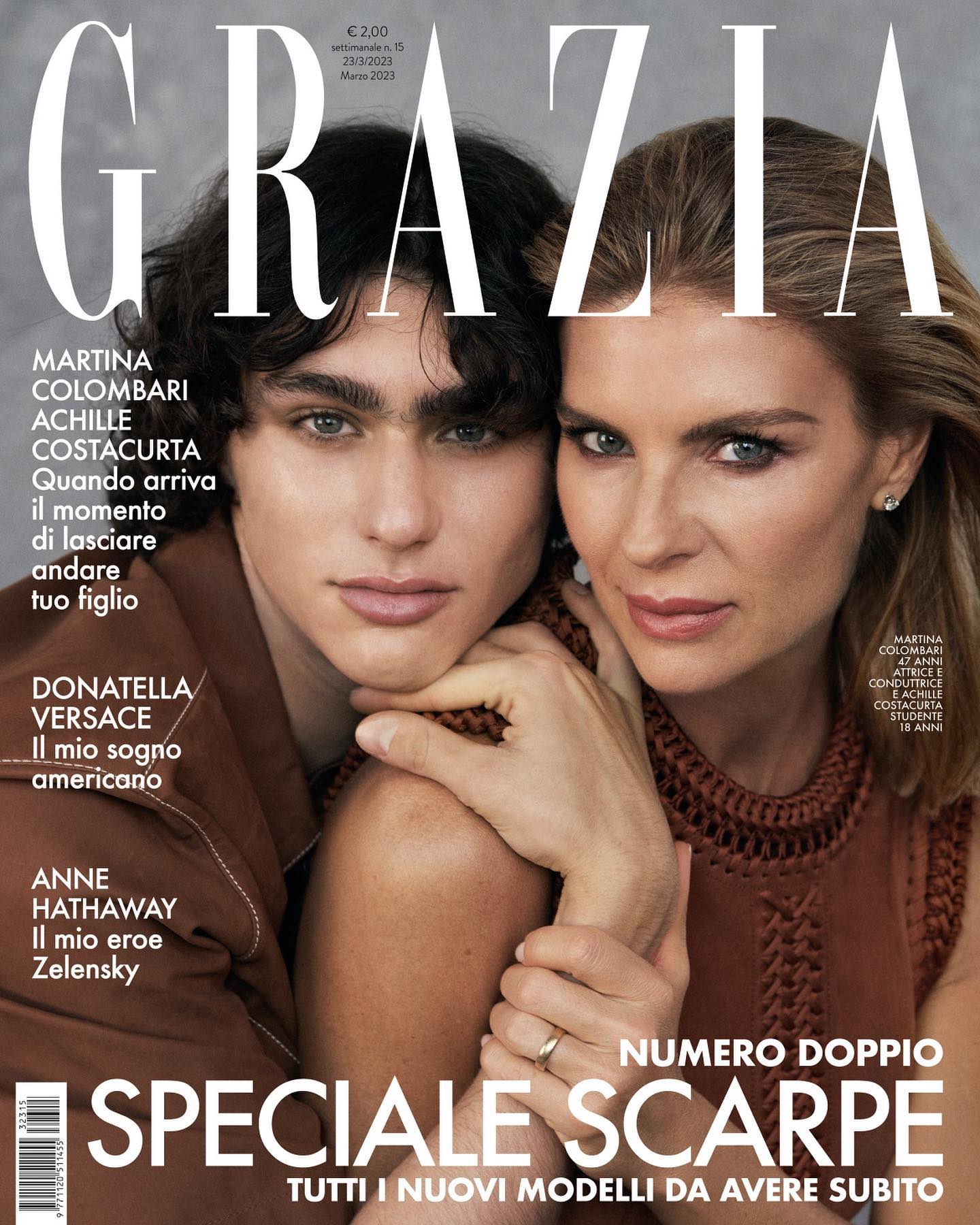 Martina Colombari Il nuovo numero di Grazia è già in edicola e app. In copertina ci sono Martina C...