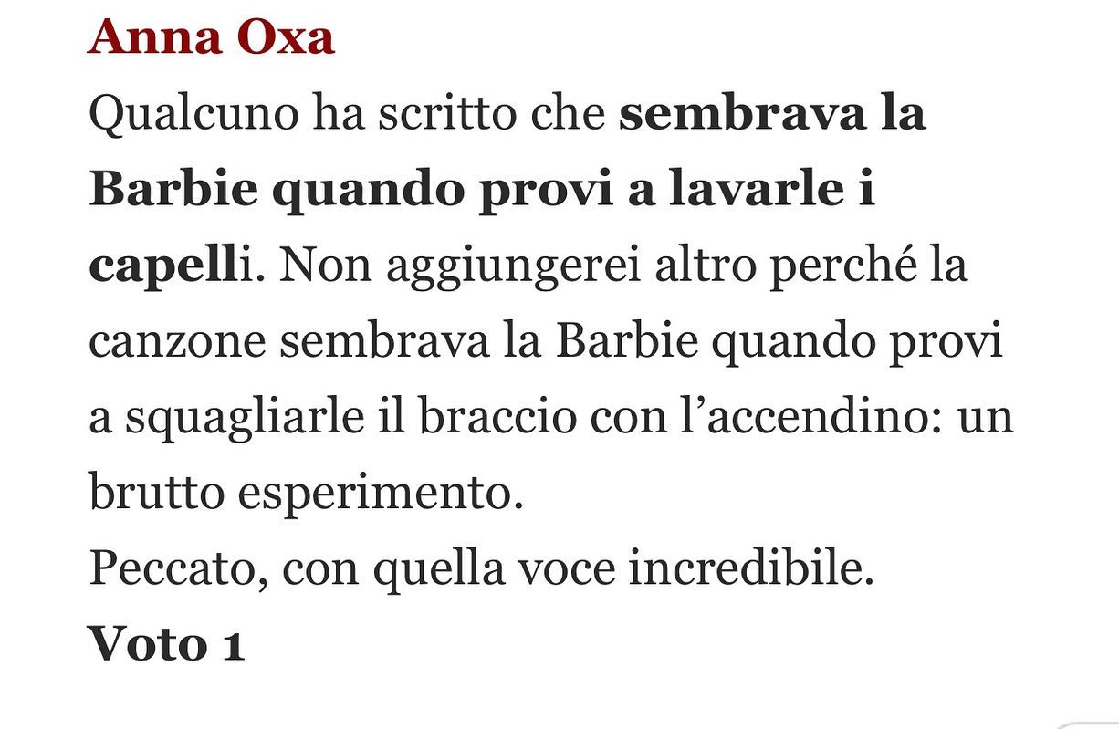 Selvaggia Lucarelli E’ un Sanremo che ha avuto un successo di ascolti più o meno stabile rispetto al...