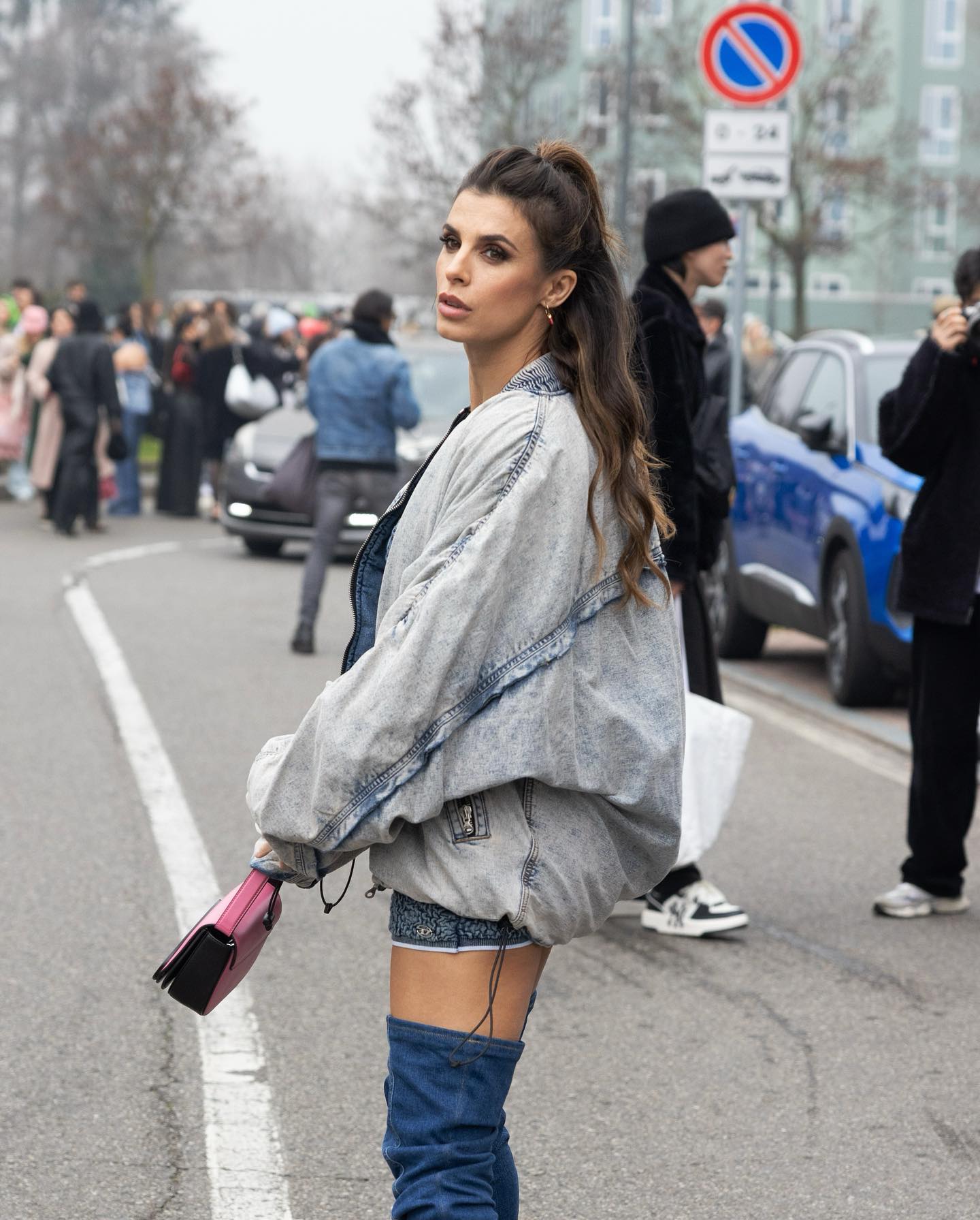 Elisabetta Canalis Milano fashion week...