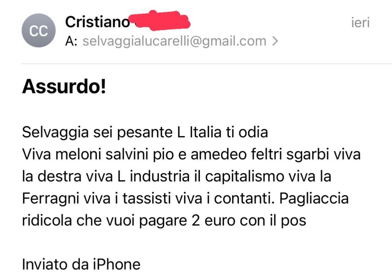 Selvaggia Lucarelli Mi aspettavo un “W la figa!” finale ma niente. Peccato....