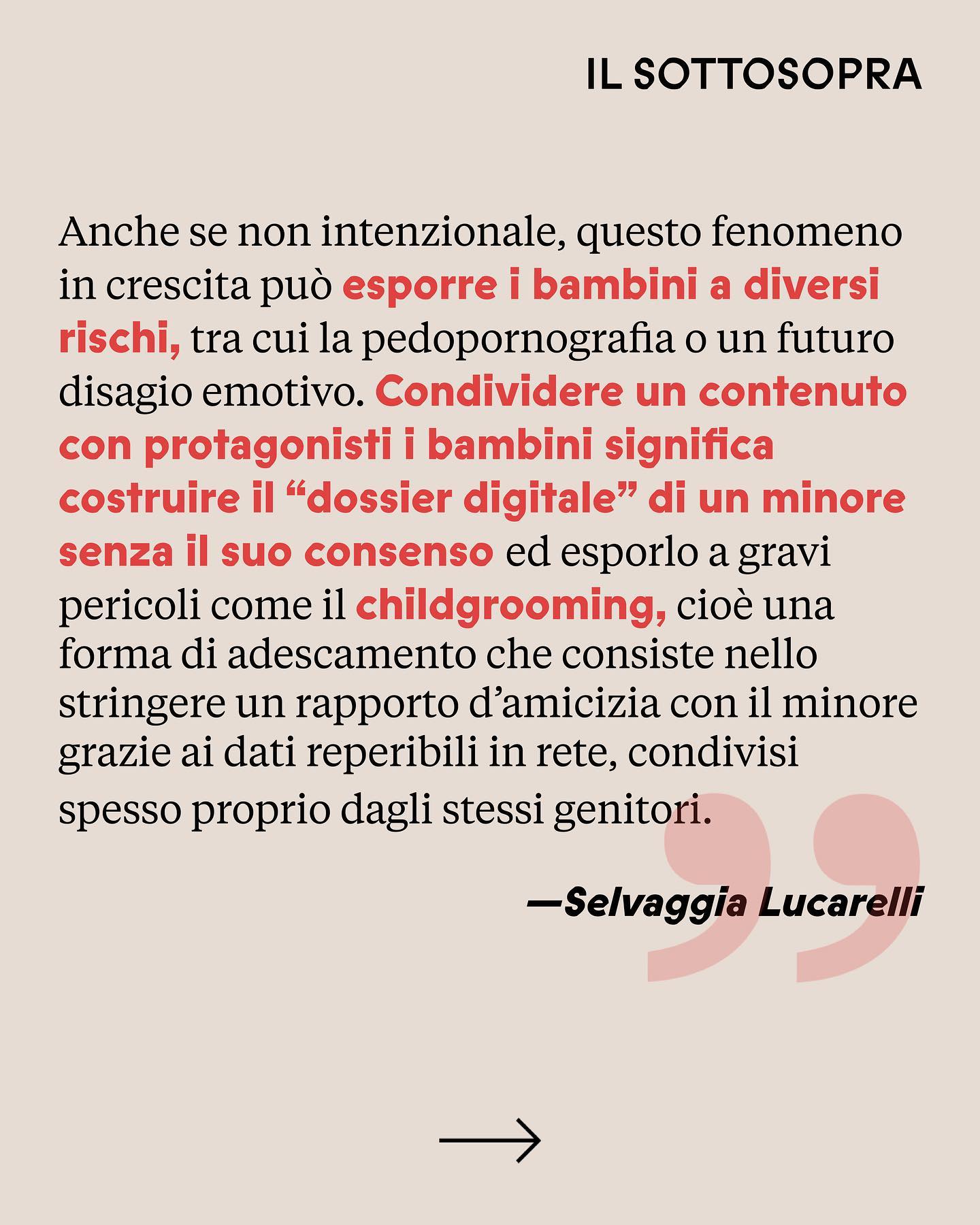 Selvaggia Lucarelli La foto di un’ecografia tenuta tra le mani è sempre più spesso il primo tassello...