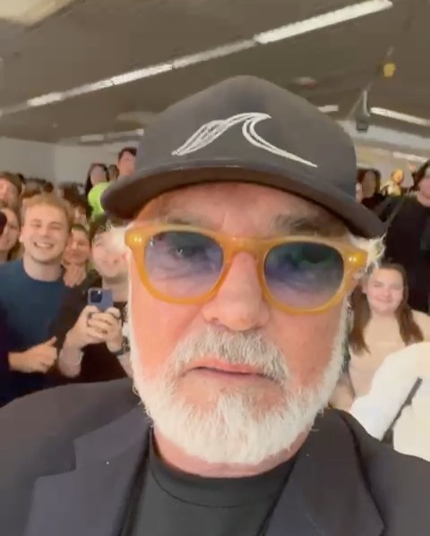 Flavio Briatore Incontro interessante e divertente con gli studenti della  durante il corso spor...