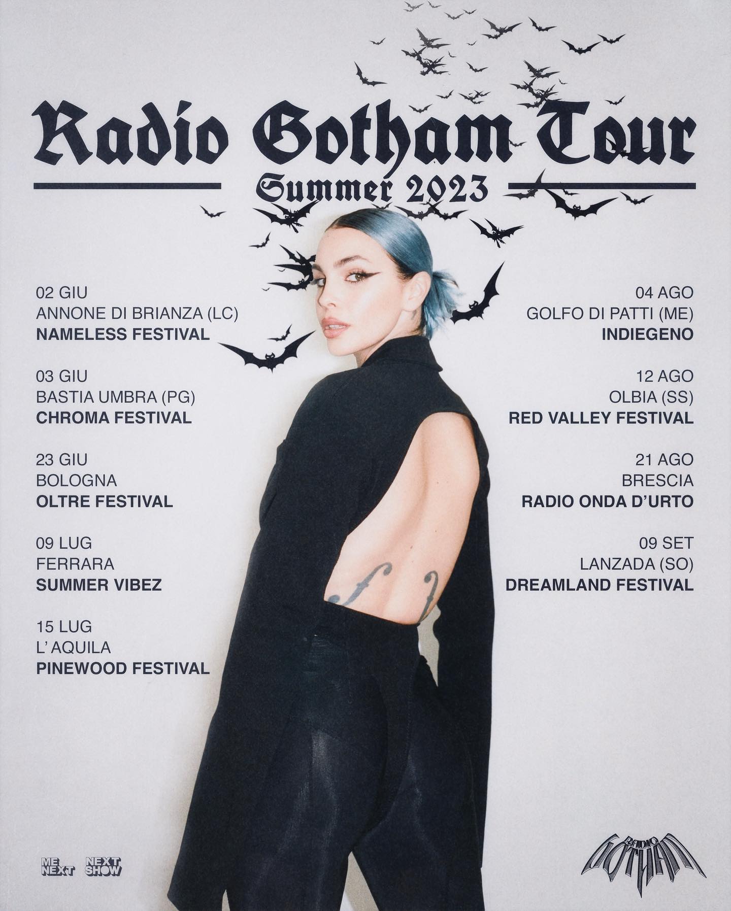 Rose Villan RADIO GOTHAM Summer Tour  (DATE AGGIORNATE NEGLI HIGHLIGHTS) ci vediamo in giro ...