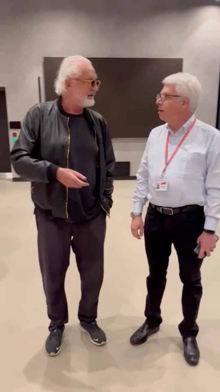 Flavio Briatore Visiting F1 beating heart: Media and Technology Centre, Biggin Hill, UK...