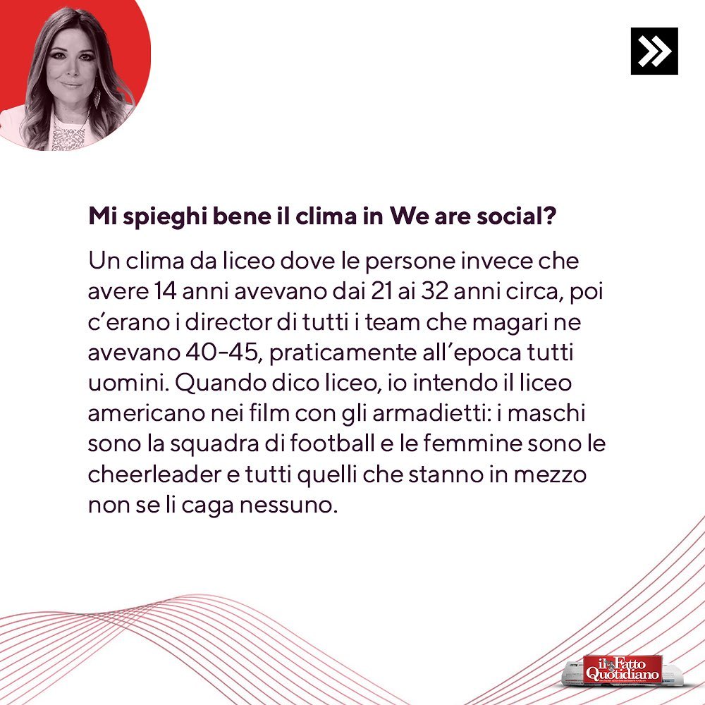 Selvaggia Lucarelli Alessandr*, ex dipendente We Are Social: “Una sera ho letto per ore quei messagg...