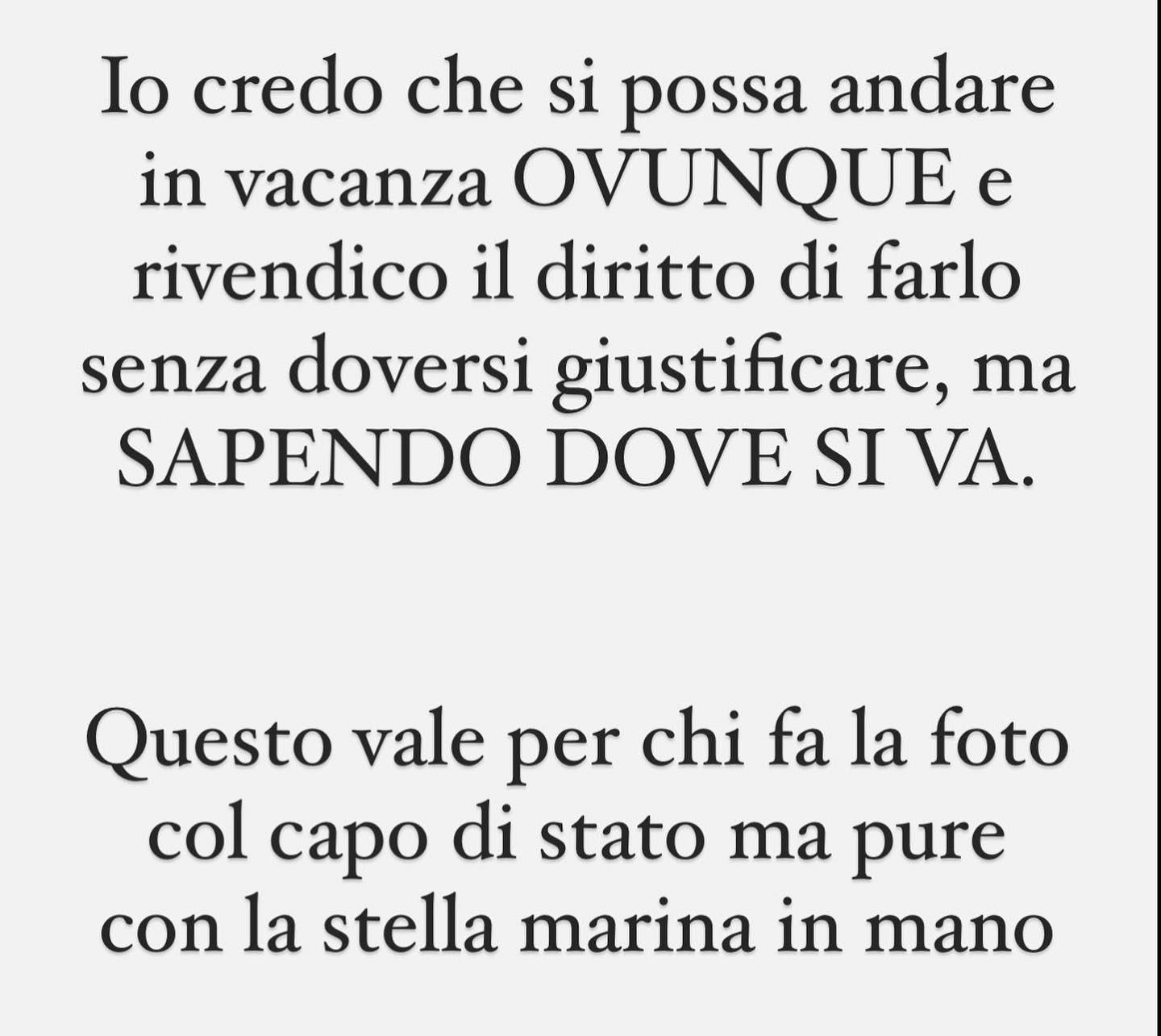 Selvaggia Lucarelli Quando i viaggi di privilegiati e influencer diventano atterraggi su Marte....