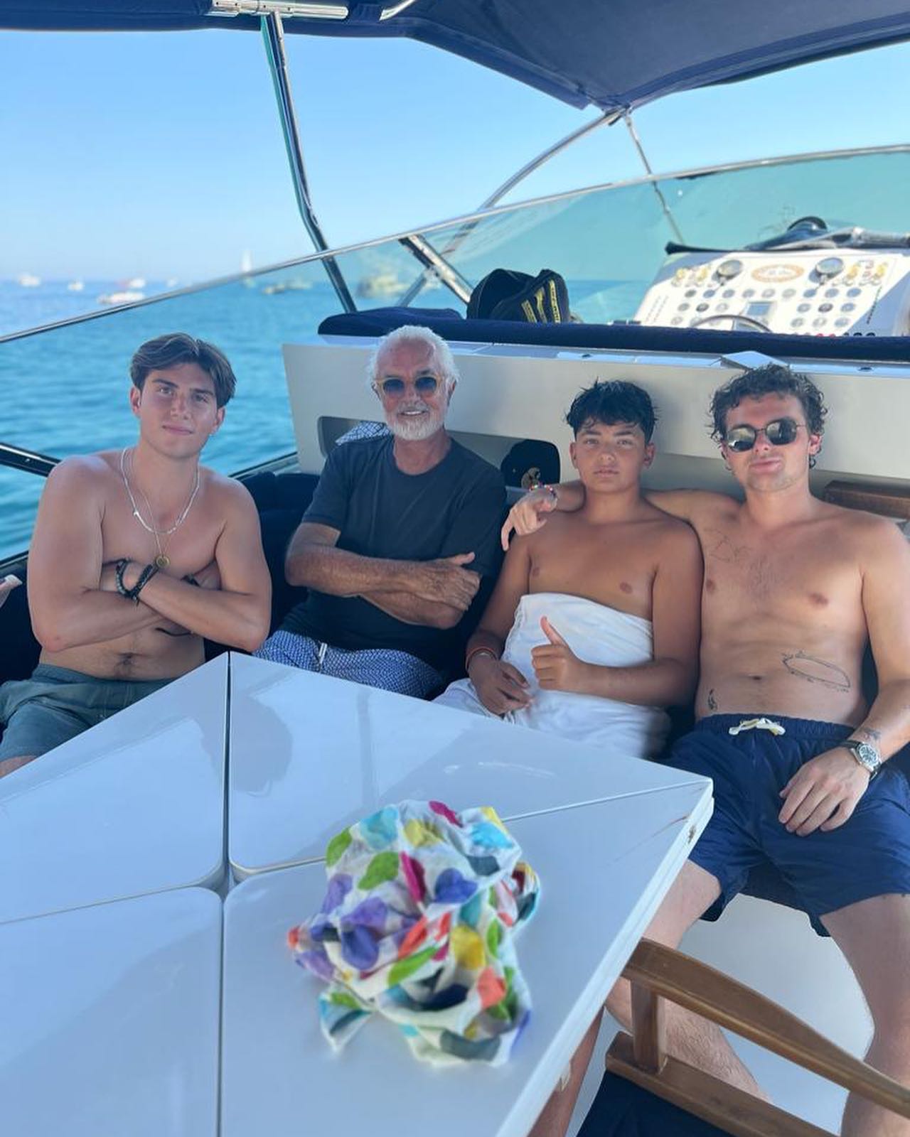 Flavio Briatore Vacanza a monaco con  e  

Holiday in Monaco with   and friends...