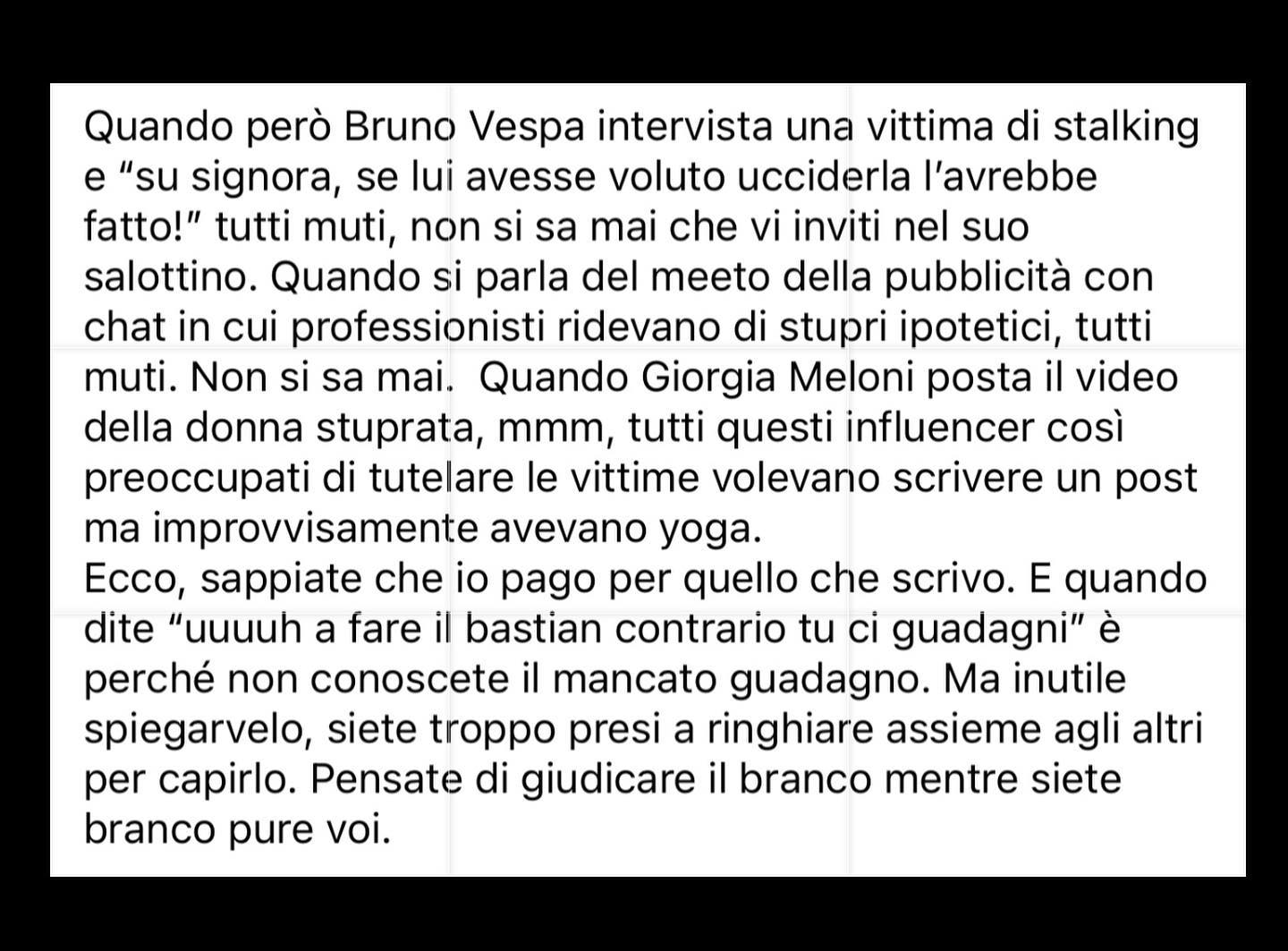 Selvaggia Lucarelli Pensate di essere migliori del branco, ma siete branco anche voi. (GALLERY)...