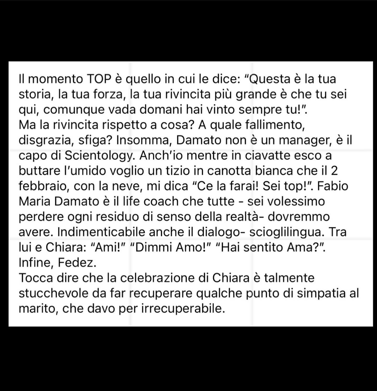 Selvaggia Lucarelli La gotta di classe. Cercare sempre l’approvazione dicendo che sei a Sanremo per ...