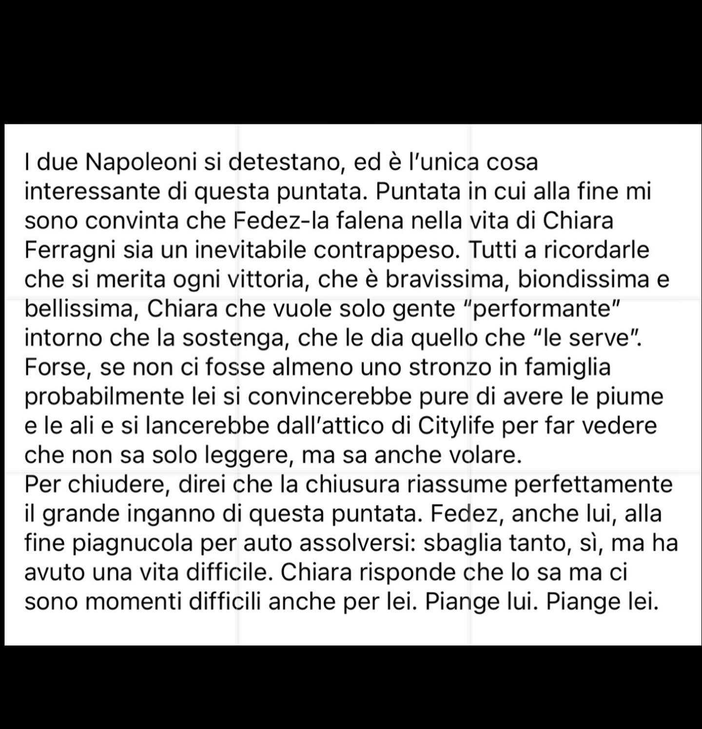 Selvaggia Lucarelli La gotta di classe. Cercare sempre l’approvazione dicendo che sei a Sanremo per ...