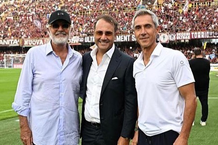 Flavio Briatore Allo stadio per la partita della  

con...