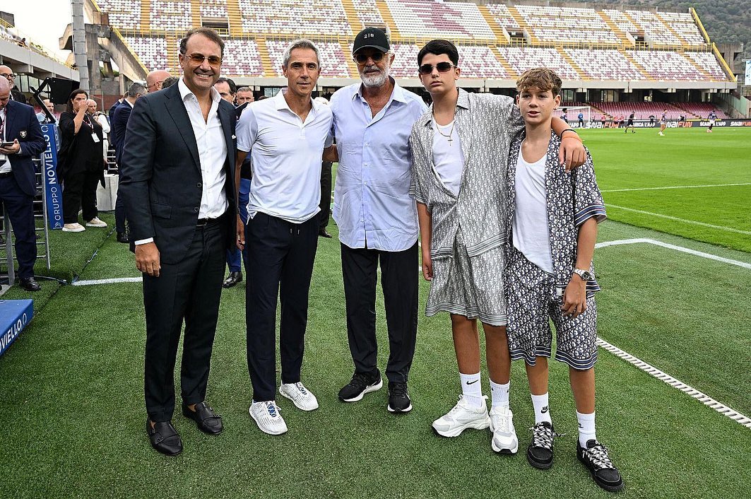 Flavio Briatore Allo stadio per la partita della  

con...