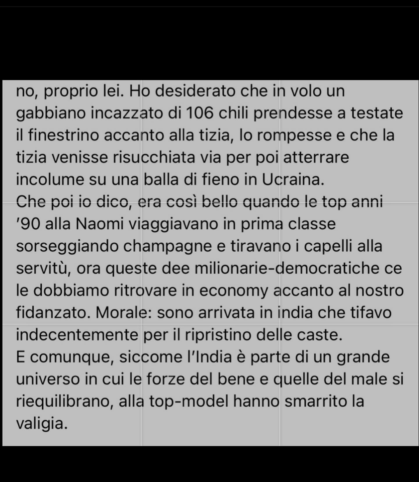 Selvaggia Lucarelli Vabbè mo’ tutti a parlare di Vittoria Ceretti alle sfilate milanesi, Vittoria Ce...