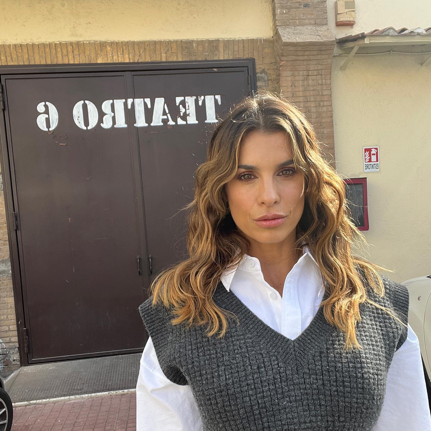 Elisabetta Canalis Oggi agli studi...