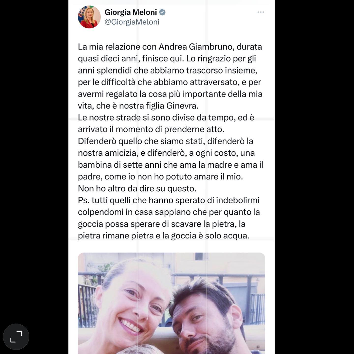 Selvaggia Lucarelli “Separazioni” tradizionali. Ma poi lui fino a tre giorni fa alludeva a un possib...