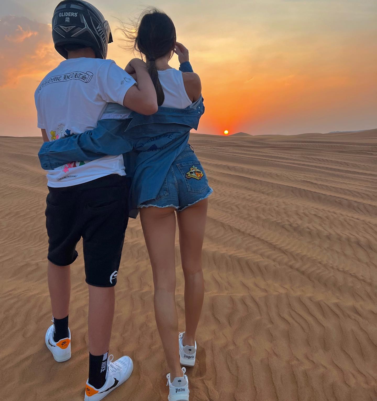 Elisabetta Gregoraci • Sun goes down in the desert...