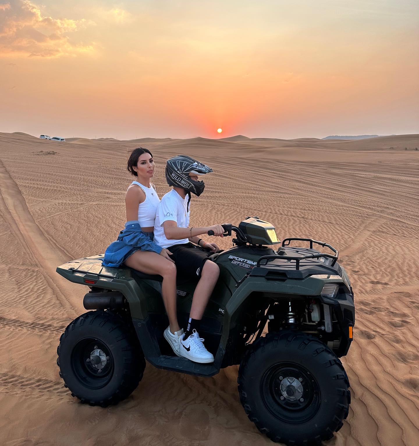 Elisabetta Gregoraci • Sun goes down in the desert...