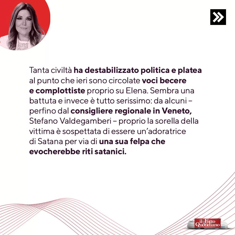 Selvaggia Lucarelli In queste ore di lutto e indignazione per la morte di Giulia Cecchettin, assassi...