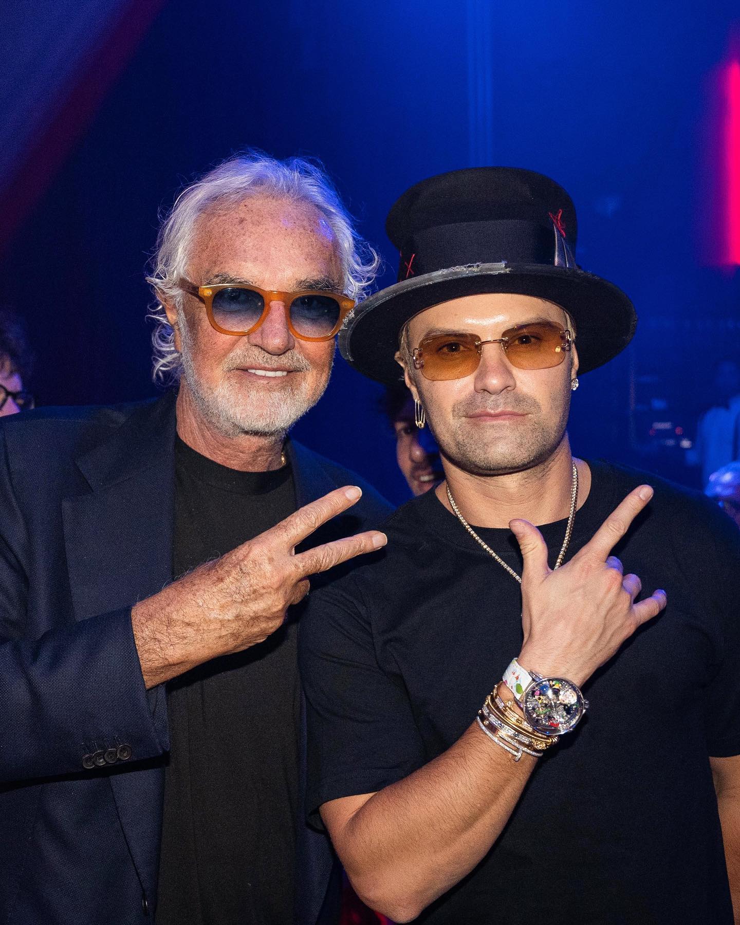 Flavio Briatore Last night  with...