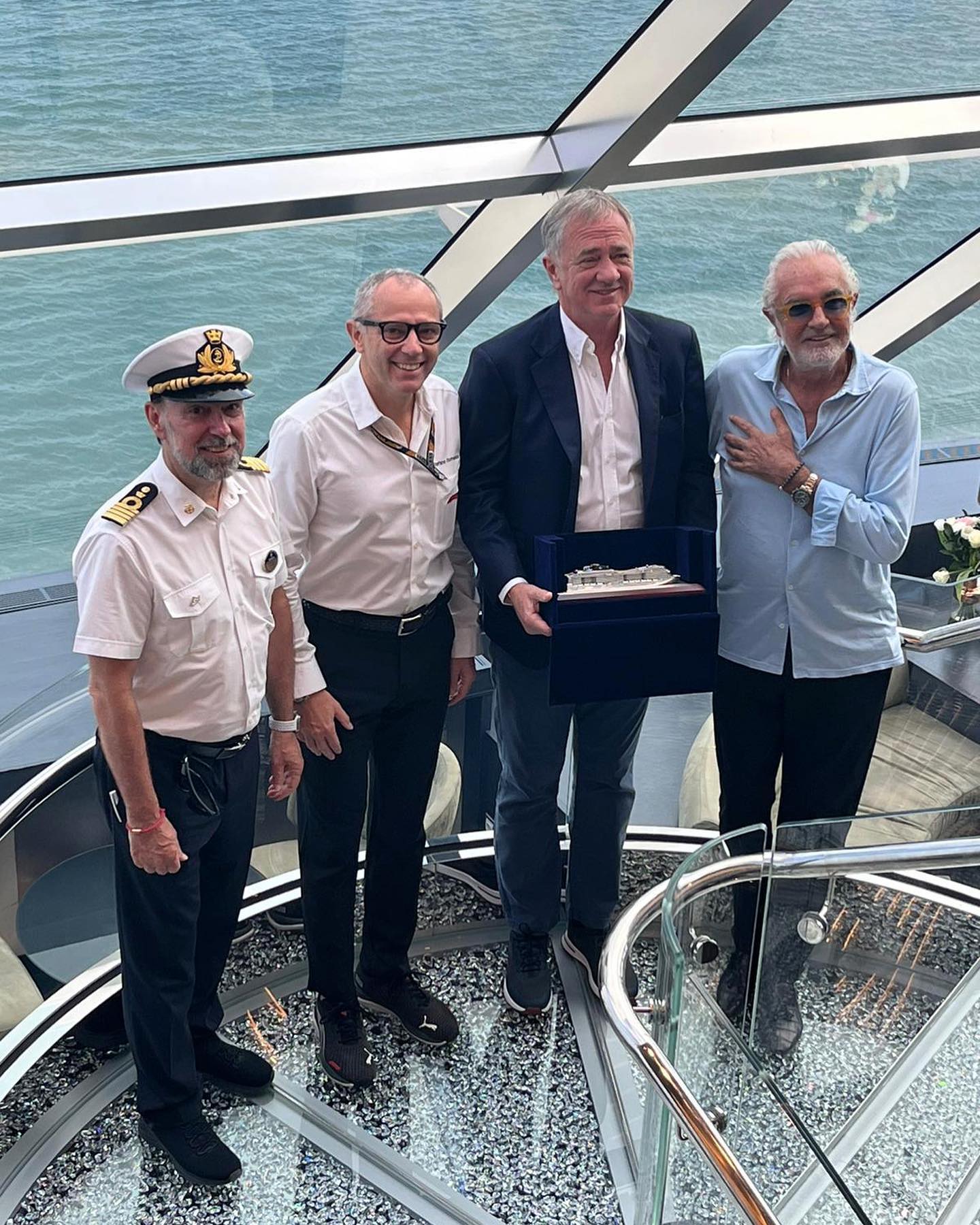 Flavio Briatore Abu Dhabi GP, onboard Virtuosa, first MSC cruise ship offering  hospitality with...