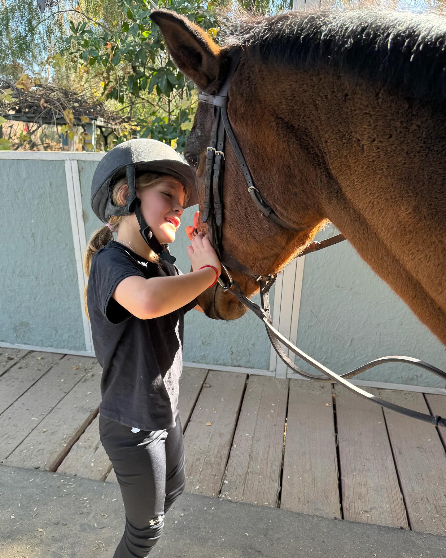 Elisabetta Canalis -Today in LA
- I love goats and sometimes I get some love back 
-my mom, her sis...