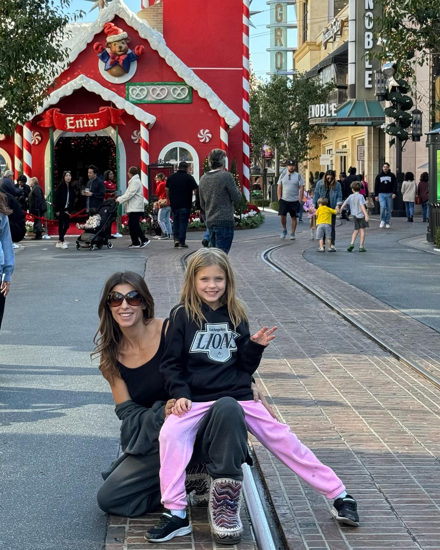 Elisabetta Canalis -Today in LA
- I love goats and sometimes I get some love back 
-my mom, her sis...