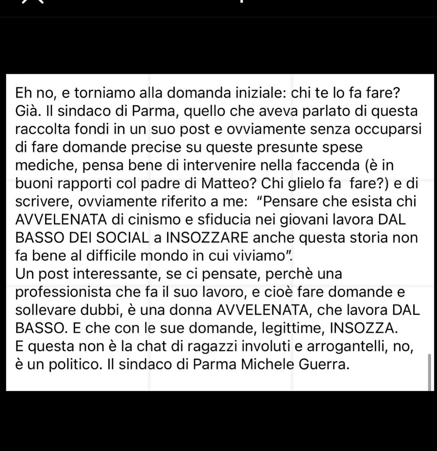 Selvaggia Lucarelli La storia di un ragazzo, uno squalo, una raccolta fondi che non aveva senso e “c...