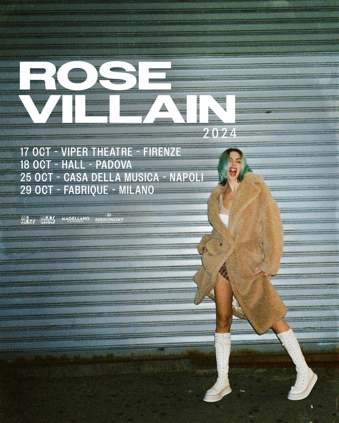 Rose Villan A NEW CHAPTER  dove ci vediamo?? 
Link in bio per i biglietti...