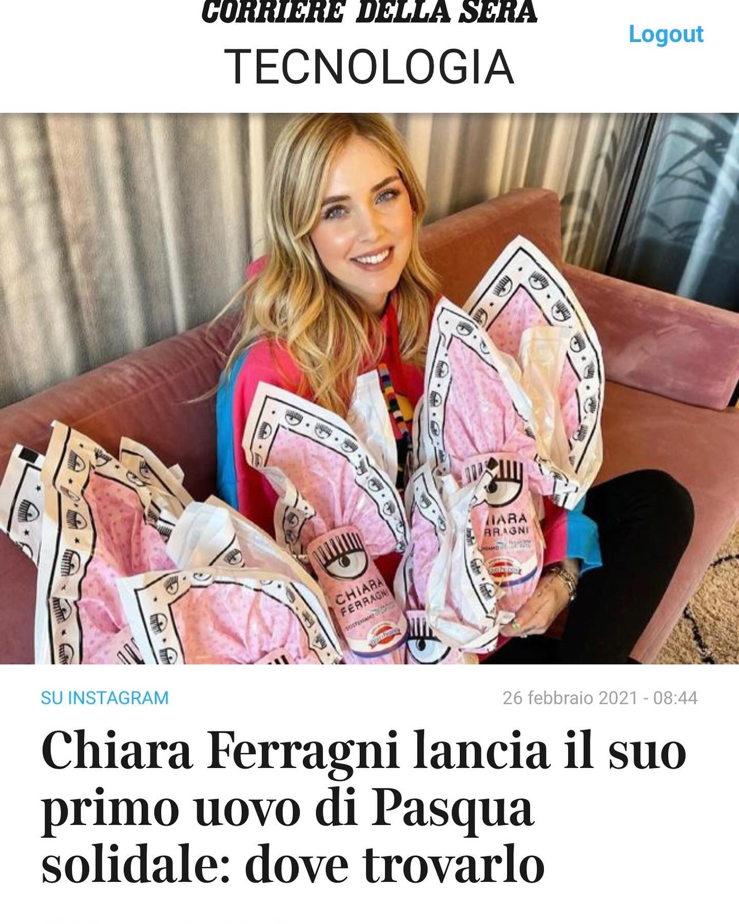 Selvaggia Lucarelli Oggi sul Fatto scrivo di come la promozione delle uova di Pasqua benefiche di Ch...