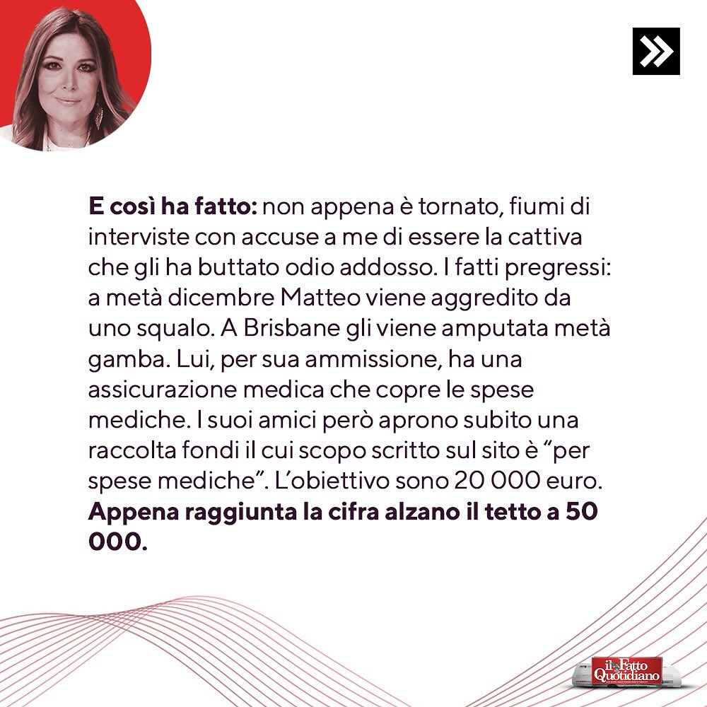 Selvaggia Lucarelli Selvaggia Lucarelli risponde a Matteo Mariotti sulla polemica per la “finta bene...