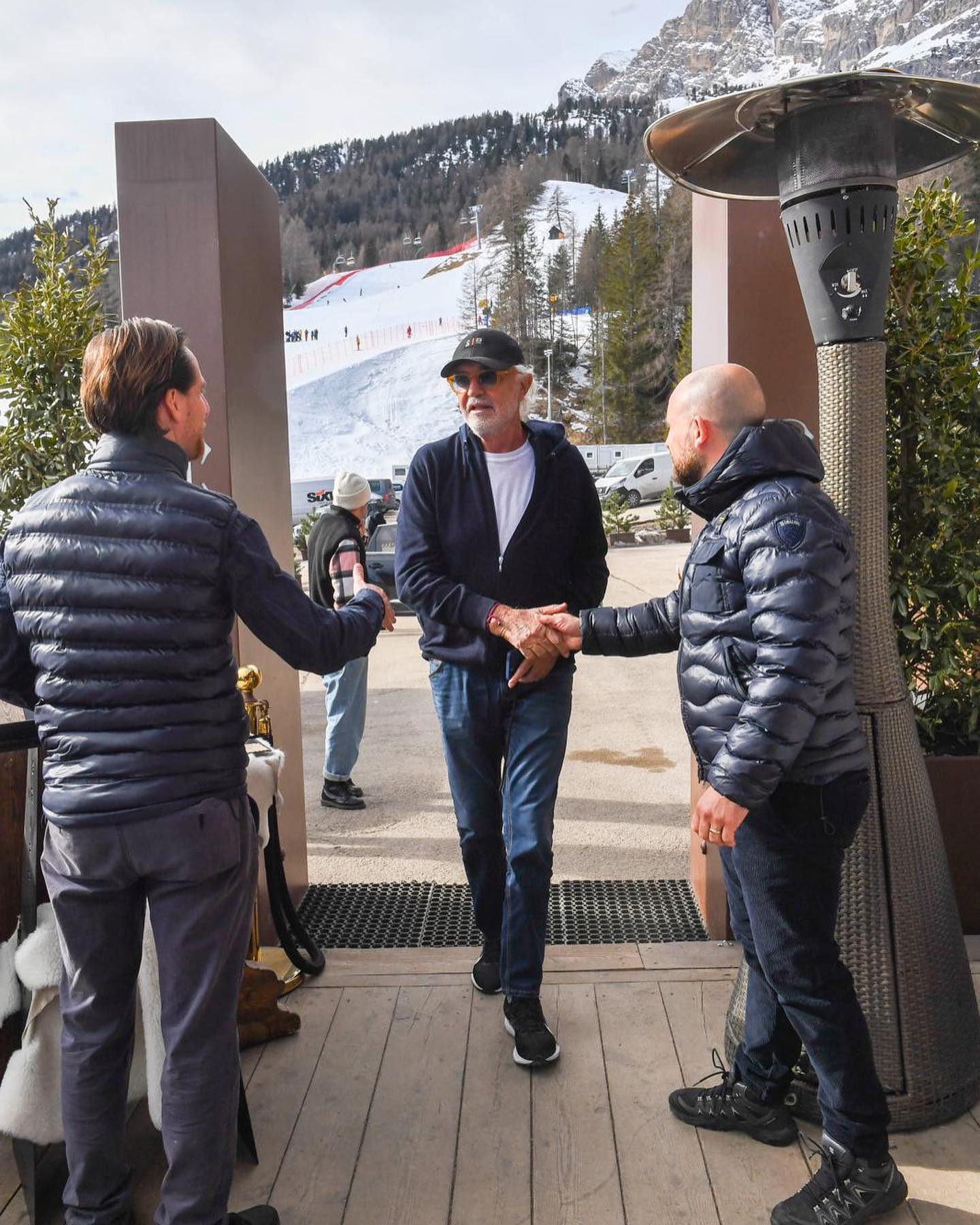 Flavio Briatore Splendida giornata a Cortina...