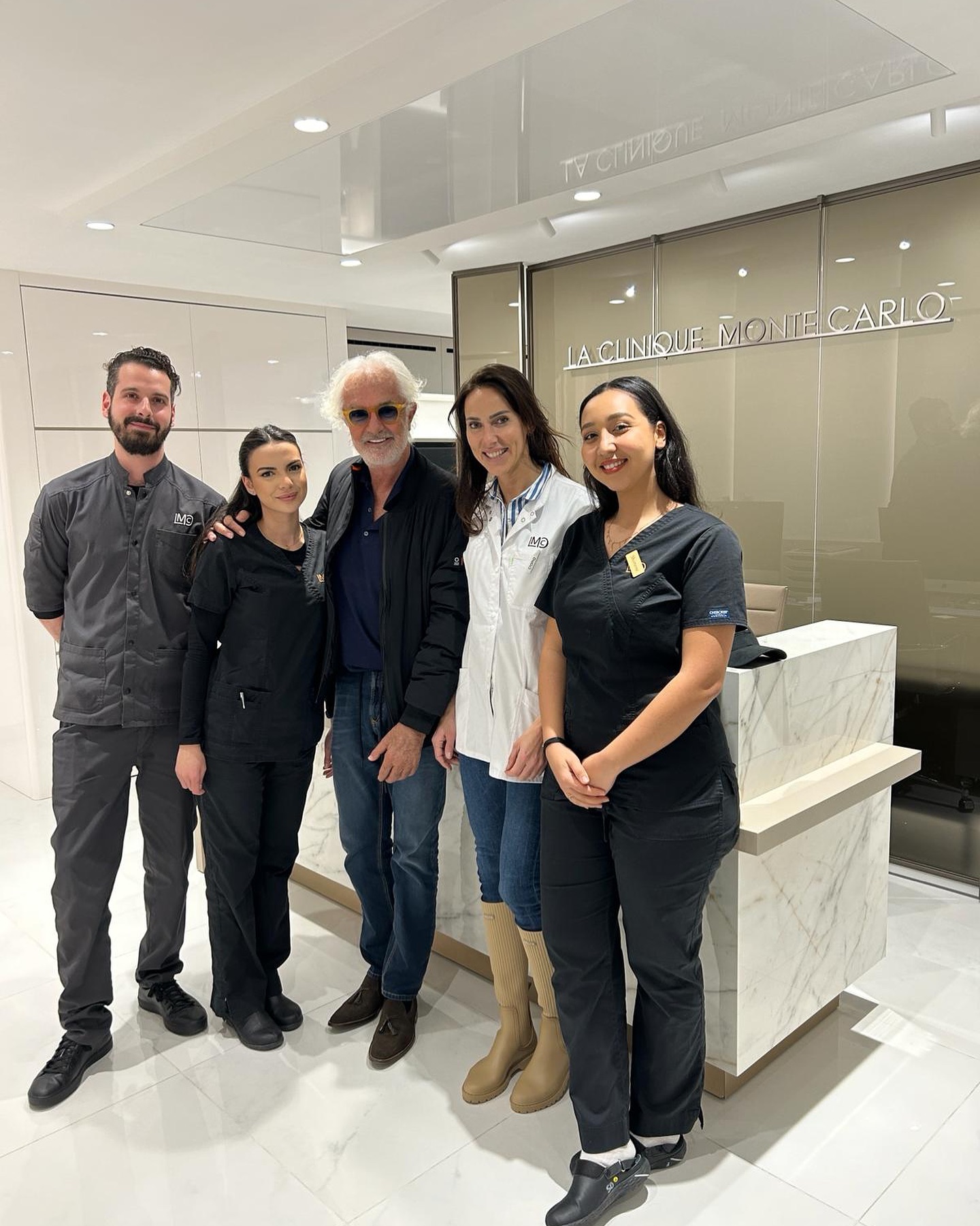 Flavio Briatore Visit to the beautiful  , a new hi-technology clinic for eyes and hair surgery i...