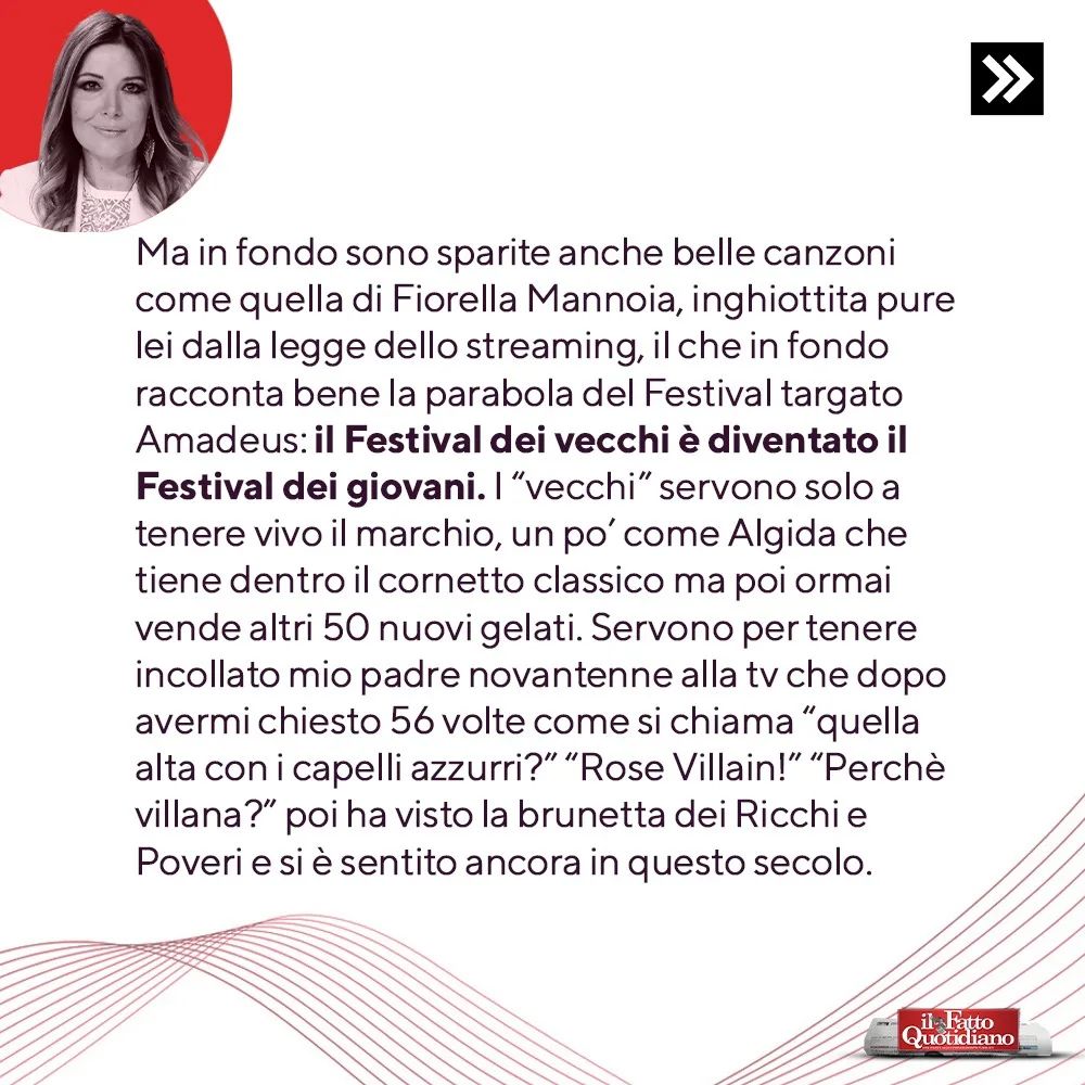 Selvaggia Lucarelli Che Sanremo è stato? Sottotono nonostante gli ascolti record? Selvaggia Lucarell...