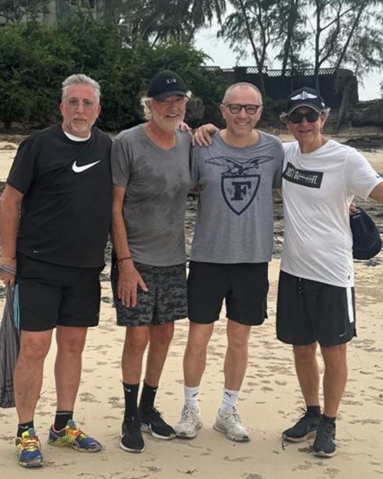 Flavio Briatore A Malindi con Stefano Domenicali,  e Manuele Gerolin...