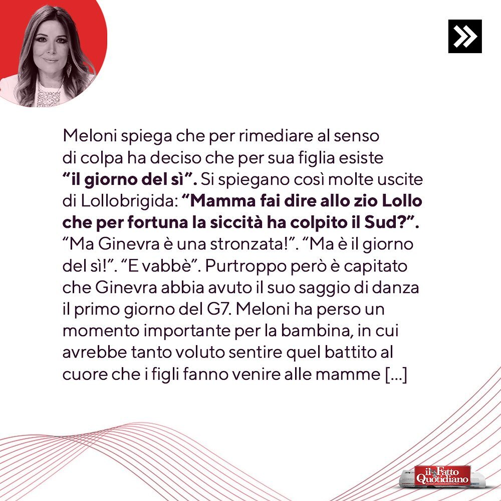 Selvaggia Lucarelli Vetrina con famiglia. Il saggio di danza saltato per il G7, gli impegni per il P...