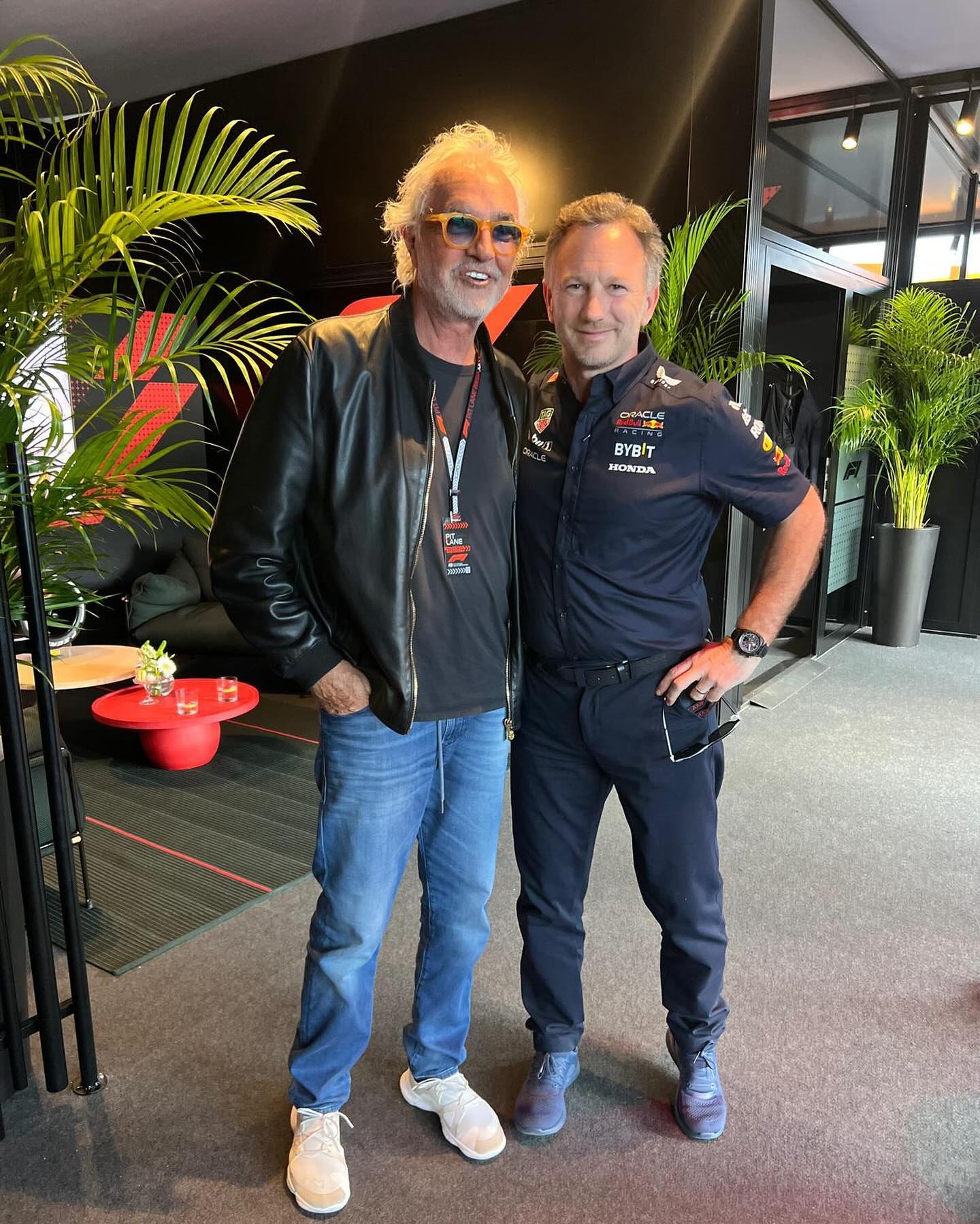 Flavio Briatore It was nice seeing my friend  yesterday at the Imola GP...