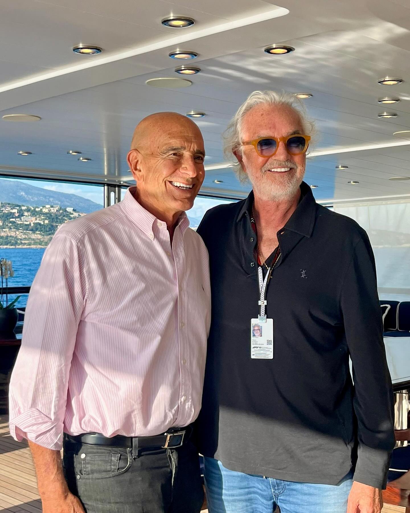 Flavio Briatore With my friend Tom Barrack...