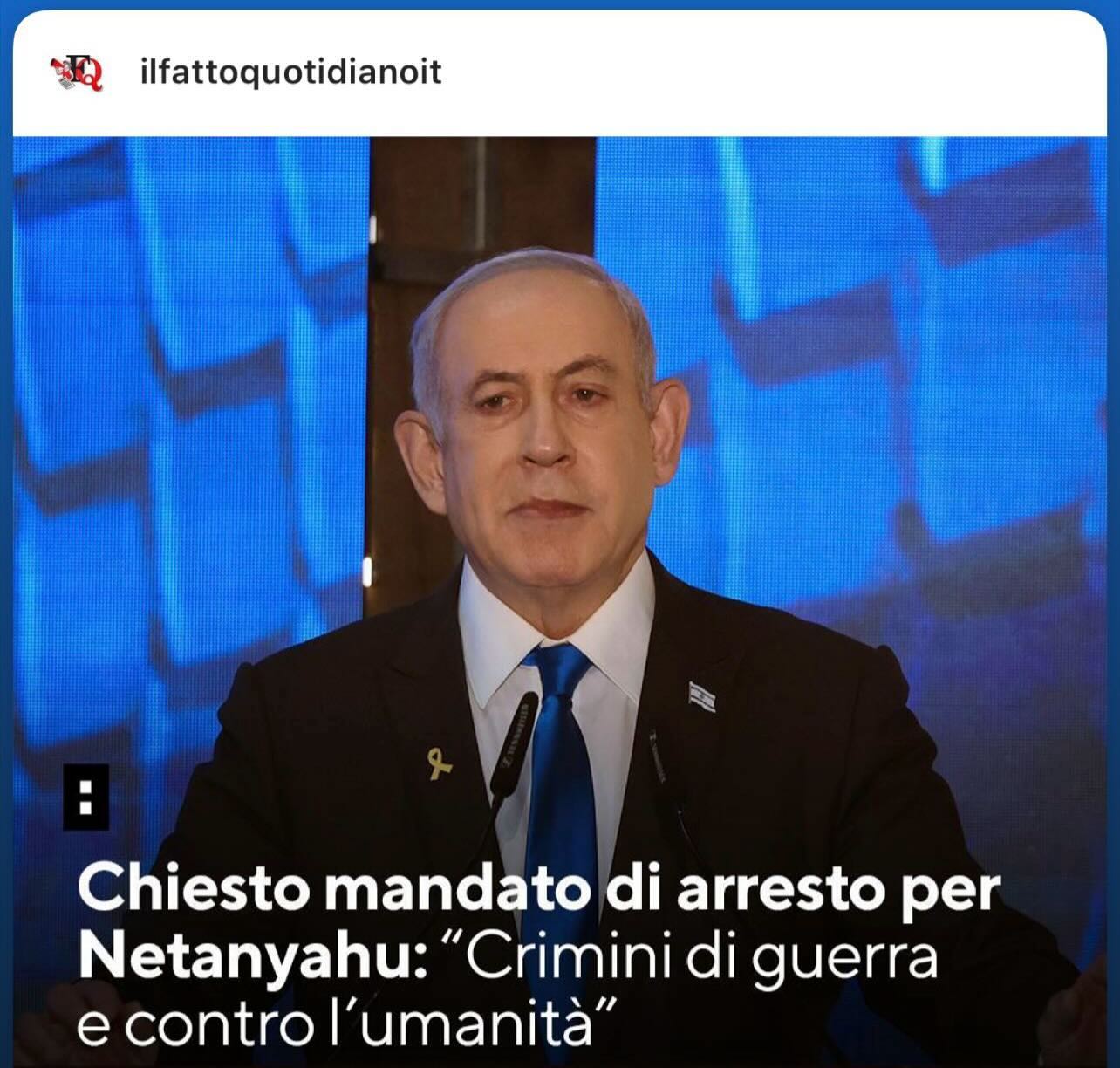 Selvaggia Lucarelli Le accuse contro Netanyahu e Gallant includono «l’aver provocato lo sterminio, l...