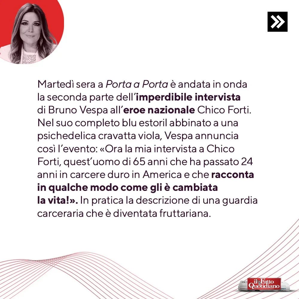 Selvaggia Lucarelli Dopo “Cinque minuti”, è andata in onda su Rai la versione “estesa” dell’intervis...