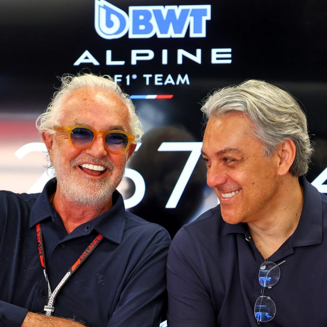 Flavio Briatore With Renault Ceo and Chairman Luca de Meo at the Spanish GP...