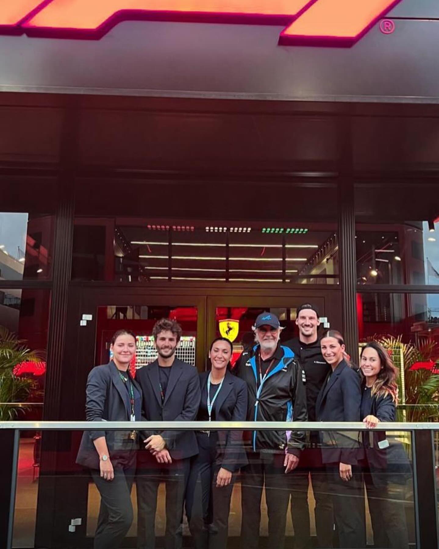 Flavio Briatore With the F1 Hospitality Team at the Dutch Grand Prix...