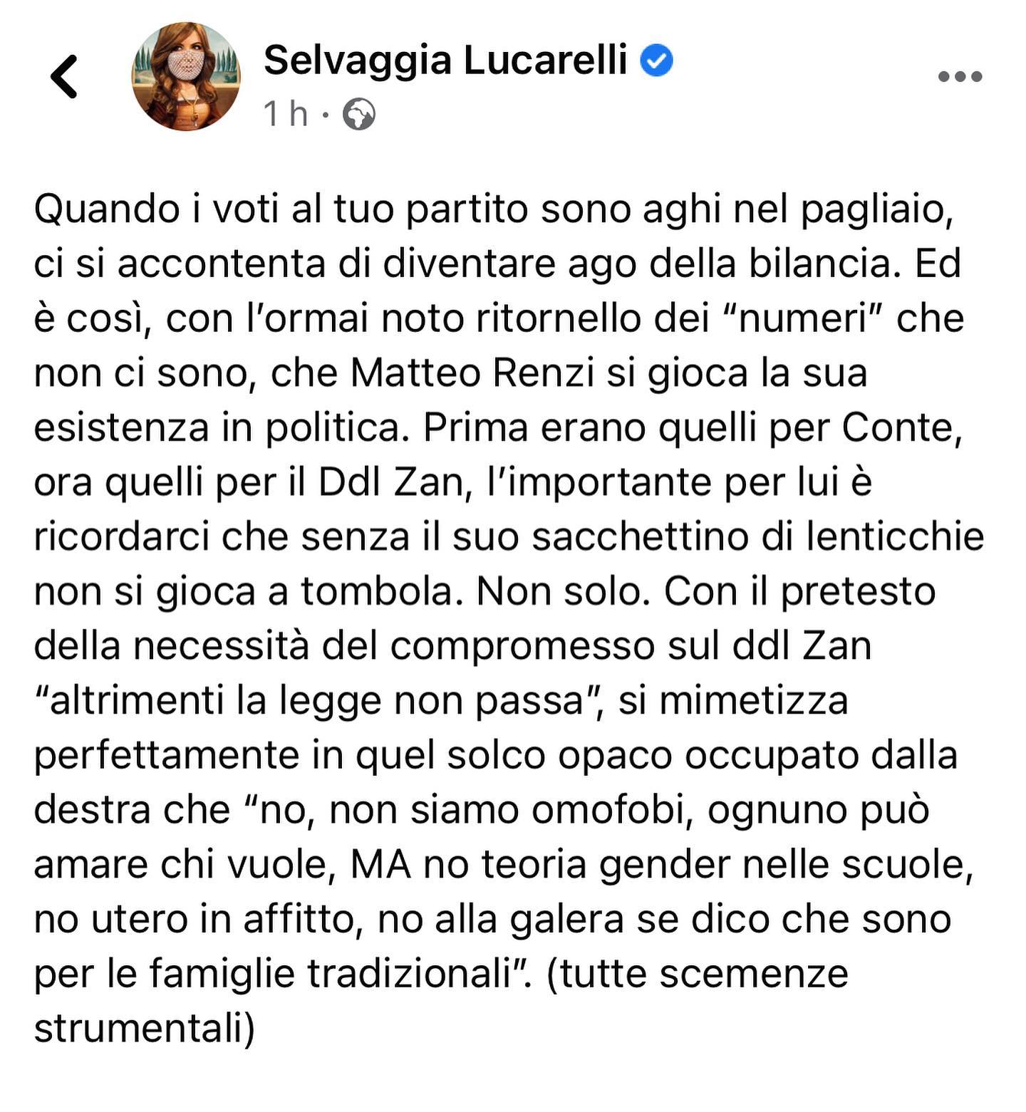 Selvaggia Lucarelli I due politici più nonbinary, più FLUIDI del Paese contro il ddl Zan, così com’è...