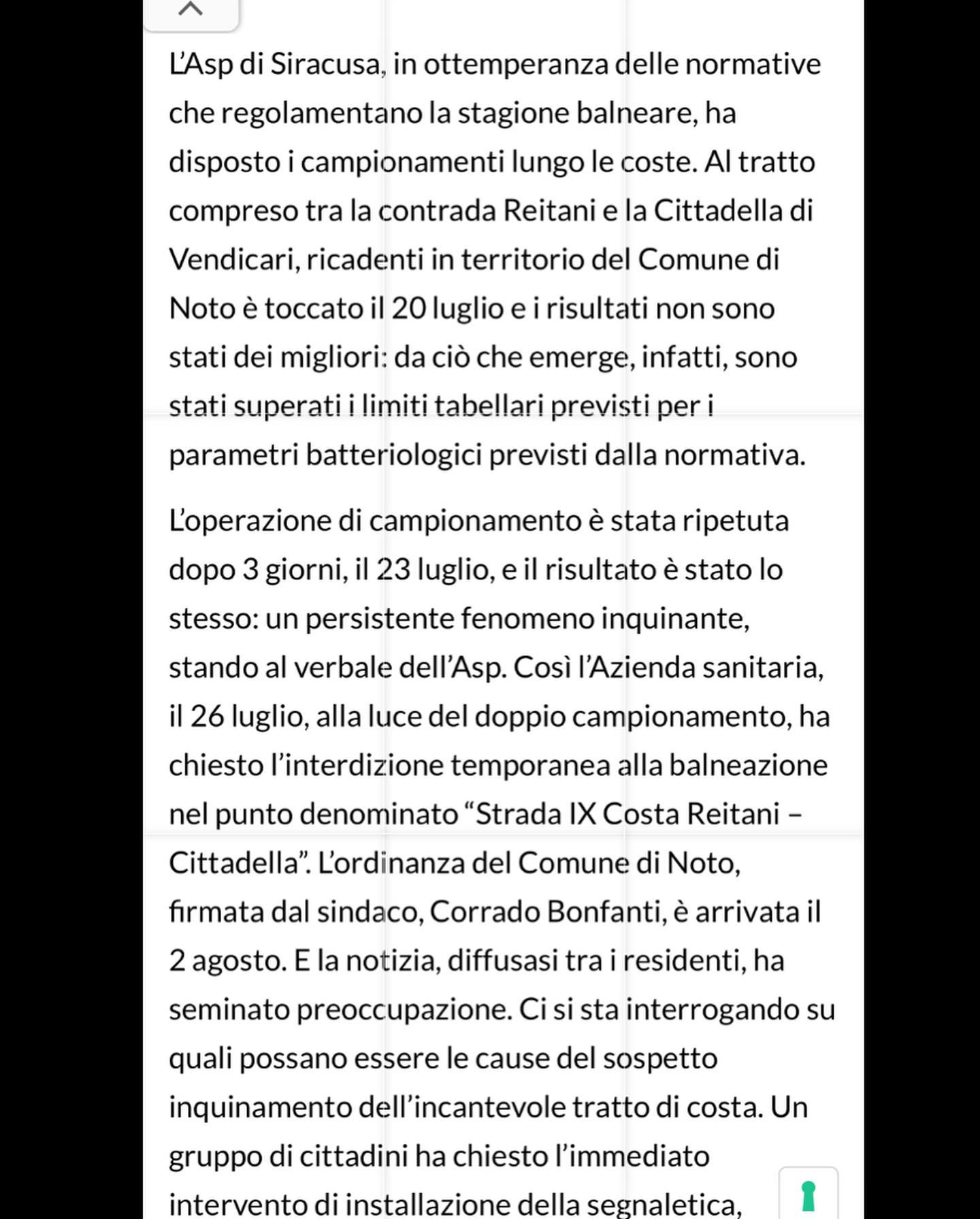 Selvaggia Lucarelli Mi dispiace tornare su Noto e i suoi problemi ma oggi ho scoperto, grazie alle s...