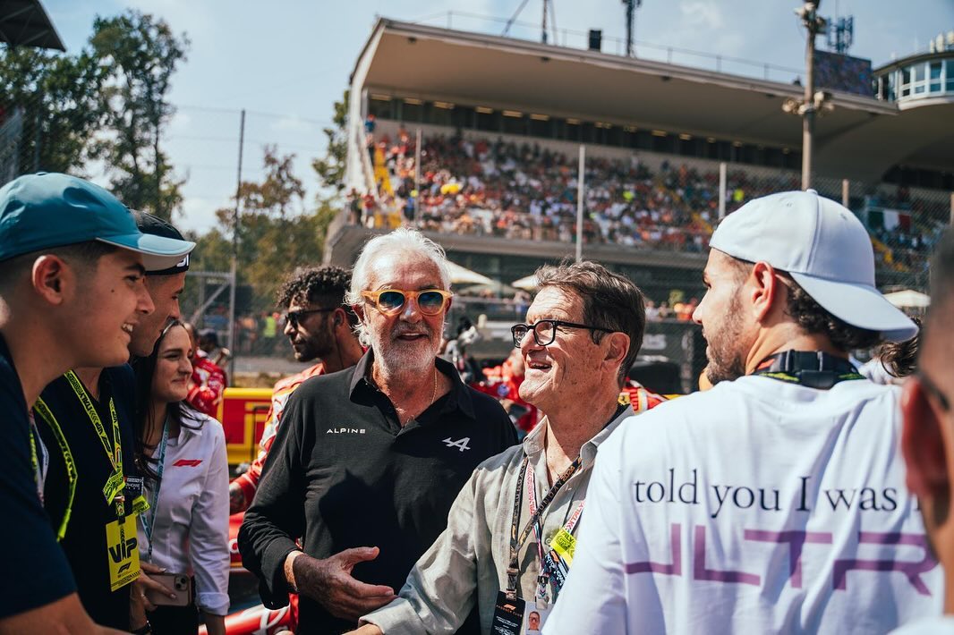 Flavio Briatore Gran Premio di Monza. Record di spettatori e tanti campioni  sulla griglia di pa...