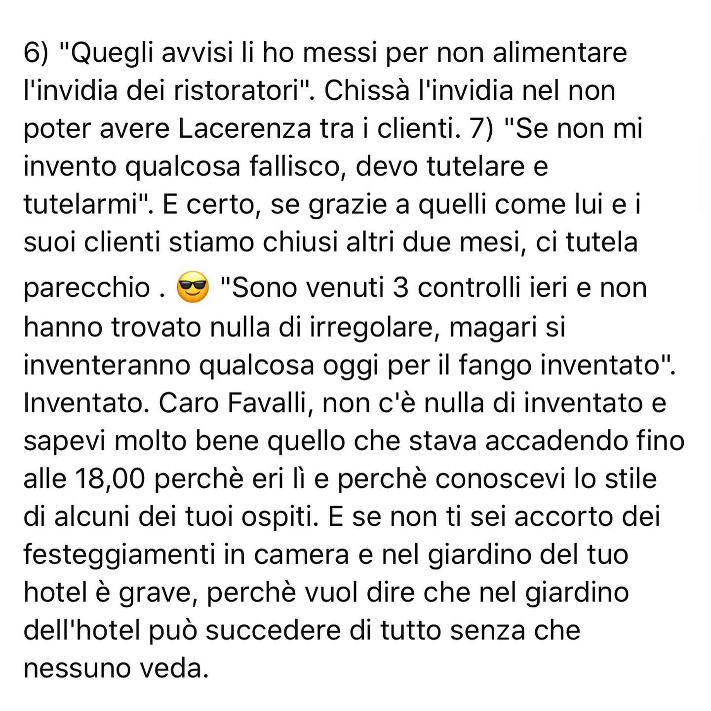 Selvaggia Lucarelli Oggi Ivan Favalli, proprietario dello  si difende dalle accuse riguardo la festi...