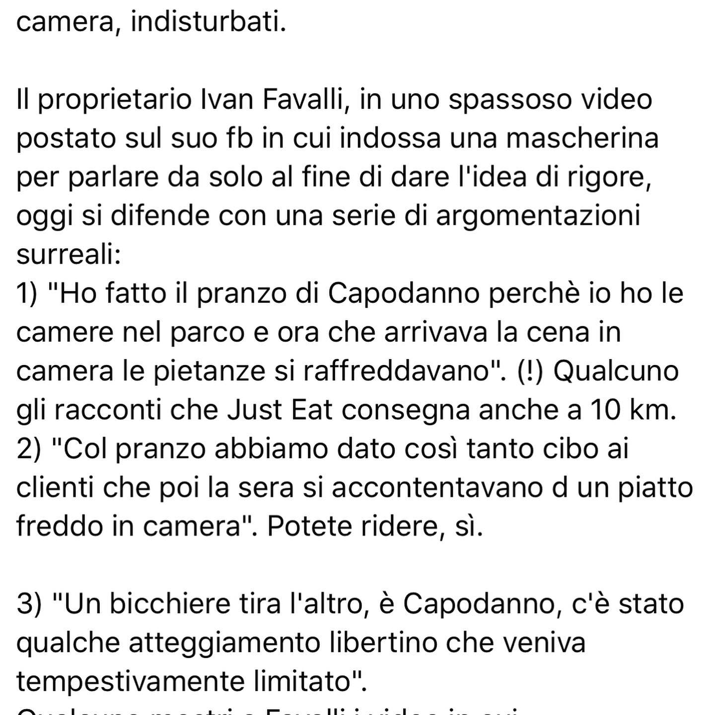 Selvaggia Lucarelli Oggi Ivan Favalli, proprietario dello  si difende dalle accuse riguardo la festi...